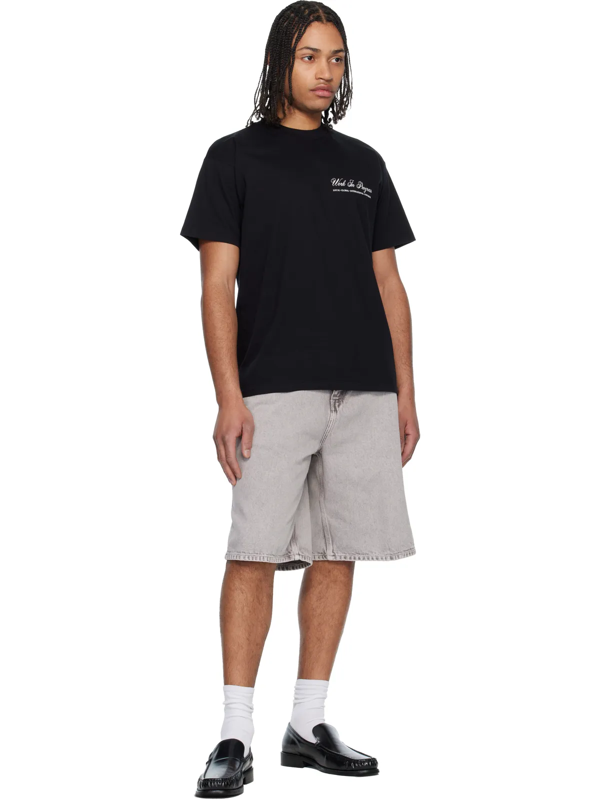 Carhartt Work In Progress OG シングルニー デニムショートパンツ - 画像4