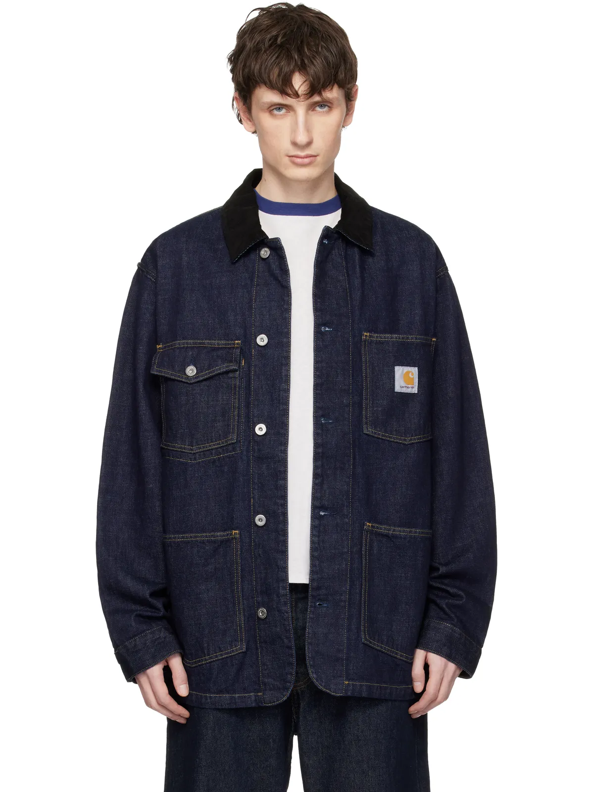 Carhartt Work In Progress Warren デニム チョアコート - 画像1
