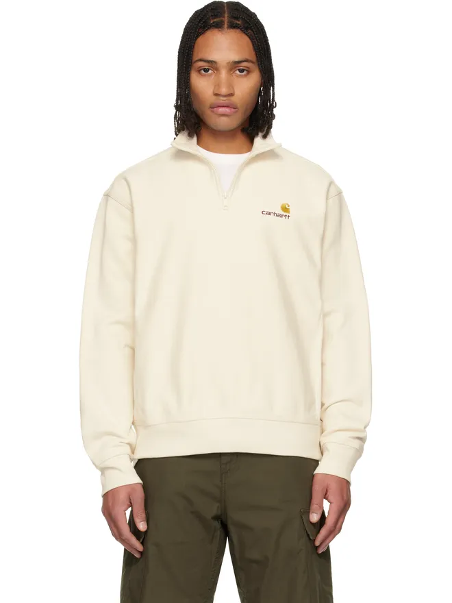 Carhartt Work In Progress Carhartt Work In Progress American Script ハーフジップ スウェットシャツの商品画像