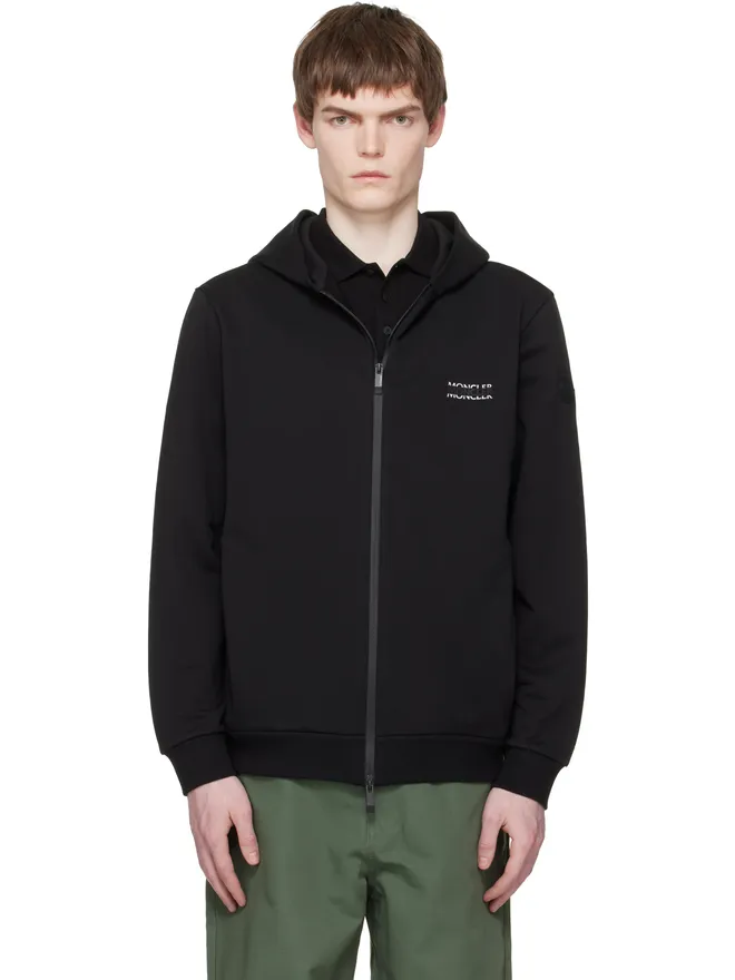 Moncler Moncler ロゴ コットンフリース ジップアップフーディの商品画像