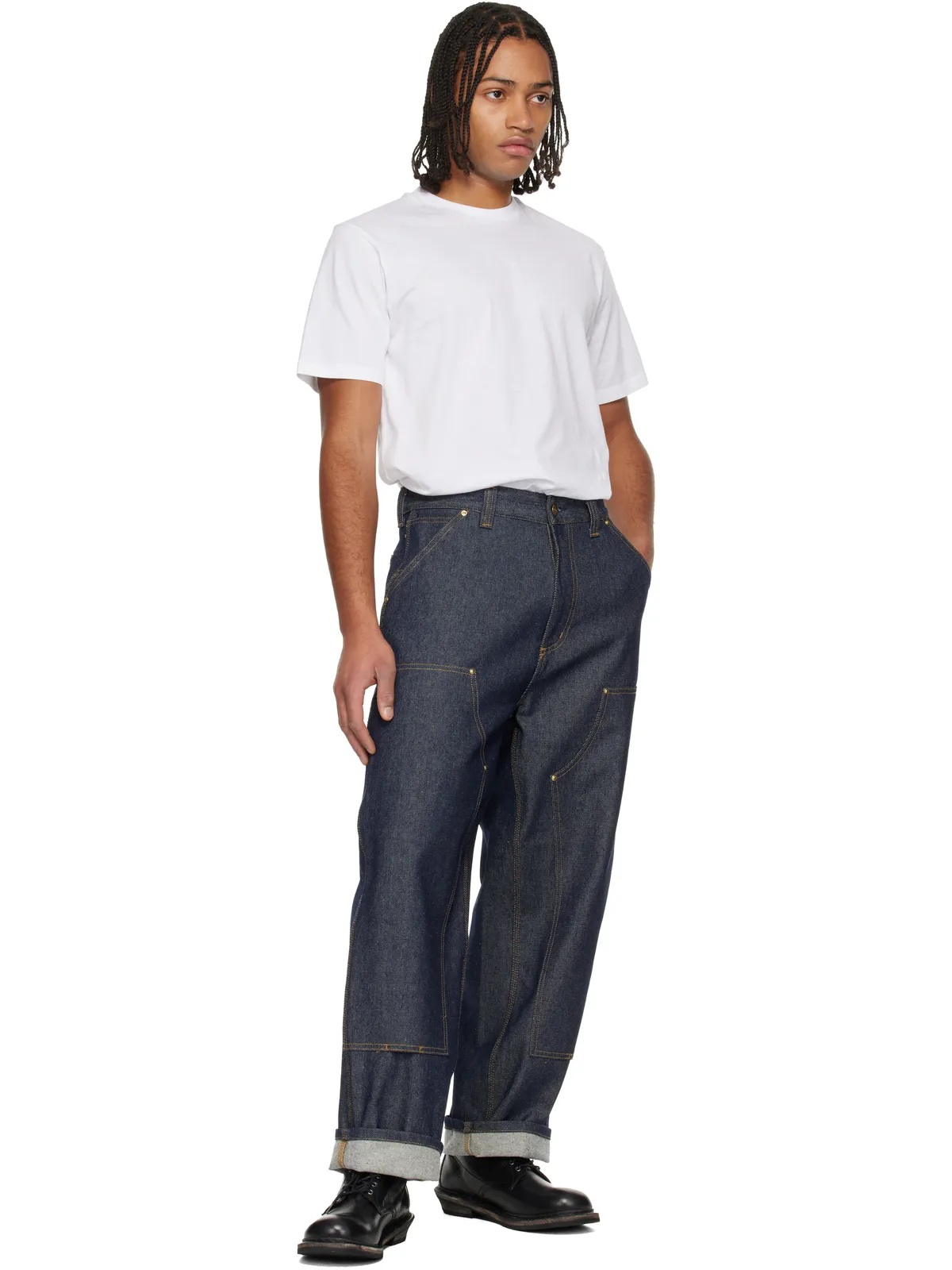 Carhartt Work In Progress Standard クルーネックTシャツ 2枚セット - 画像4