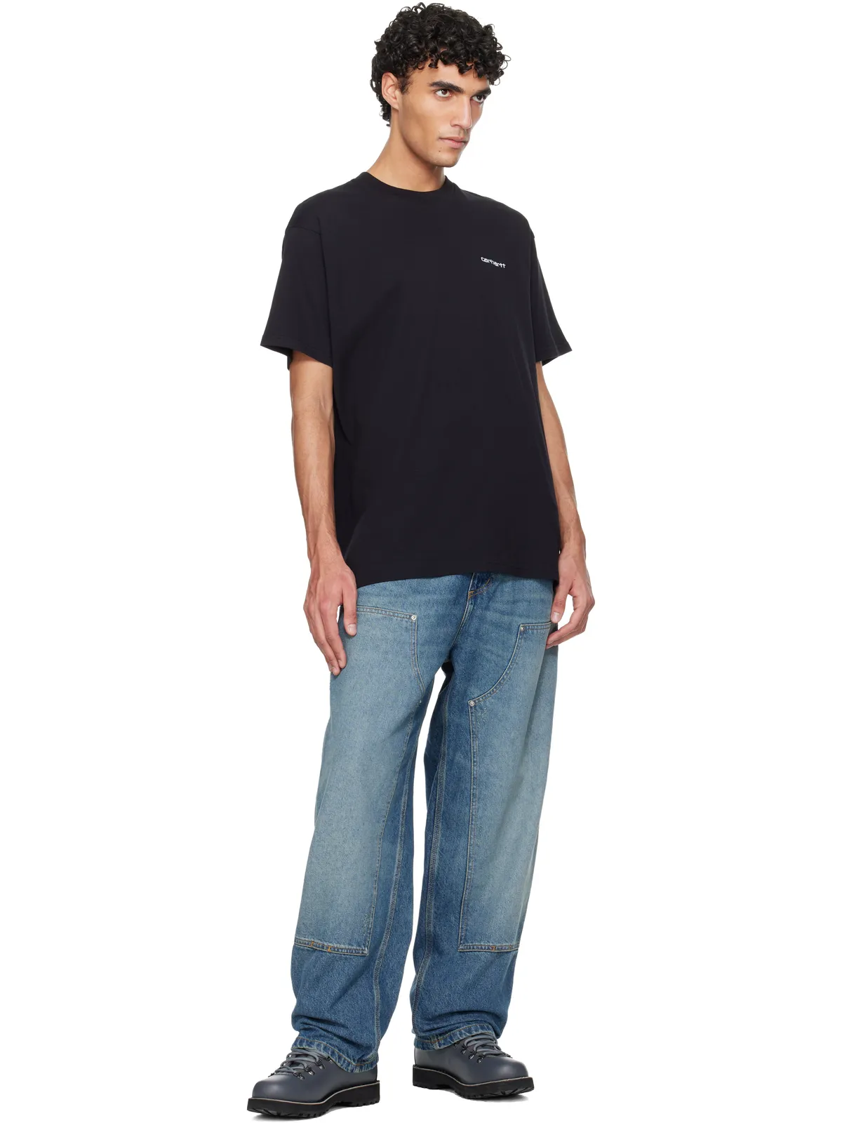 Carhartt Work In Progress Script Embroidery Tシャツ - 画像4