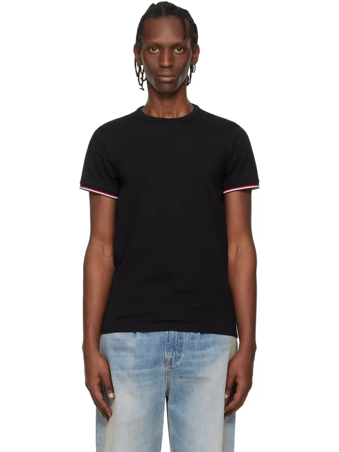 Moncler Moncler Tricolor-Trimmed コットン Tシャツの商品画像