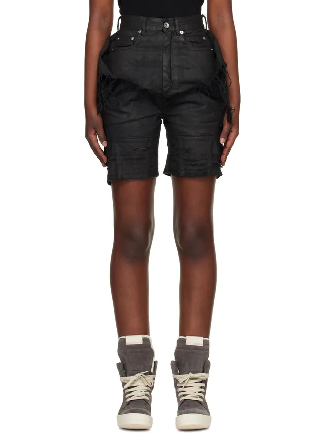 Rick Owens DRKSHDW Rick Owens DRKSHDW Temple Slivered Tight Cutoff デニムショートパンツの商品画像