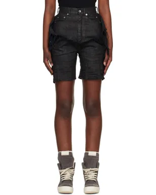 Rick Owens DRKSHDW Temple Slivered Tight Cutoff デニムショートパンツ - サムネイル1
