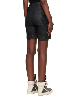 Rick Owens DRKSHDW Temple Slivered Tight Cutoff デニムショートパンツ - サムネイル3