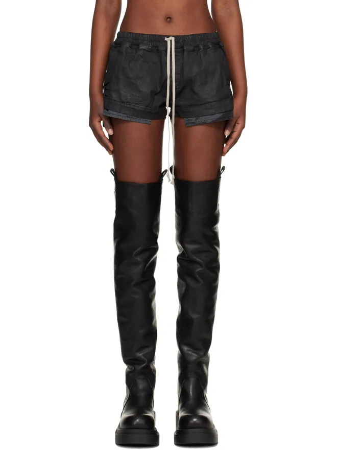 Rick Owens DRKSHDW Rick Owens DRKSHDW Temple Fog デニム ボクサー ショートパンツの商品画像