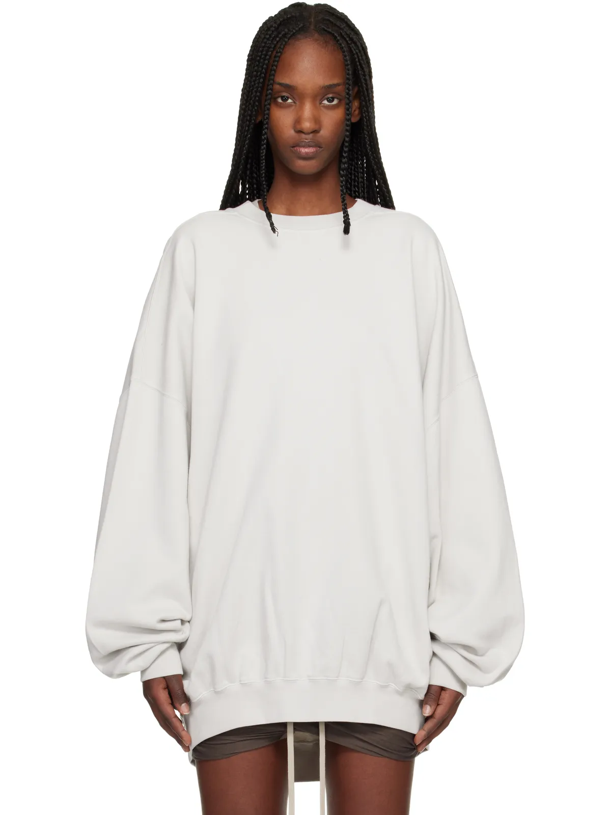 Rick Owens DRKSHDW Temple Hun クルーネック スウェットシャツ - 画像1