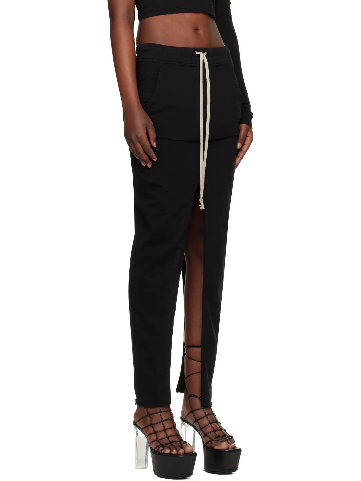 Rick Owens DRKSHDW Temple Pull On Sliced Pillar マキシスカート - 画像2