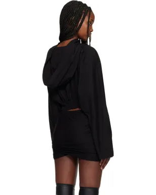 Rick Owens DRKSHDW Temple クロップド フーディ - サムネイル3