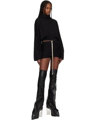 Rick Owens DRKSHDW Temple クロップド フーディ - サムネイル4