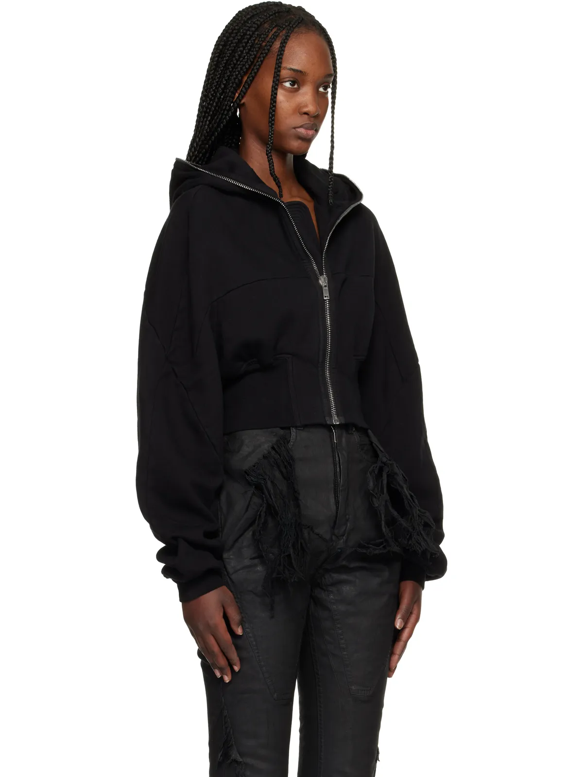 Rick Owens DRKSHDW Temple Collage フーディ - 画像2