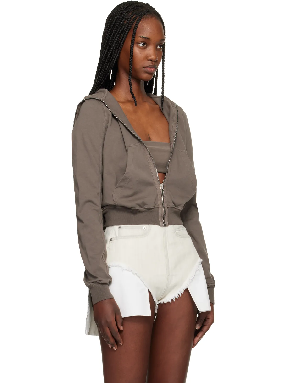 Rick Owens DRKSHDW スモール Temple フーディ - 画像2