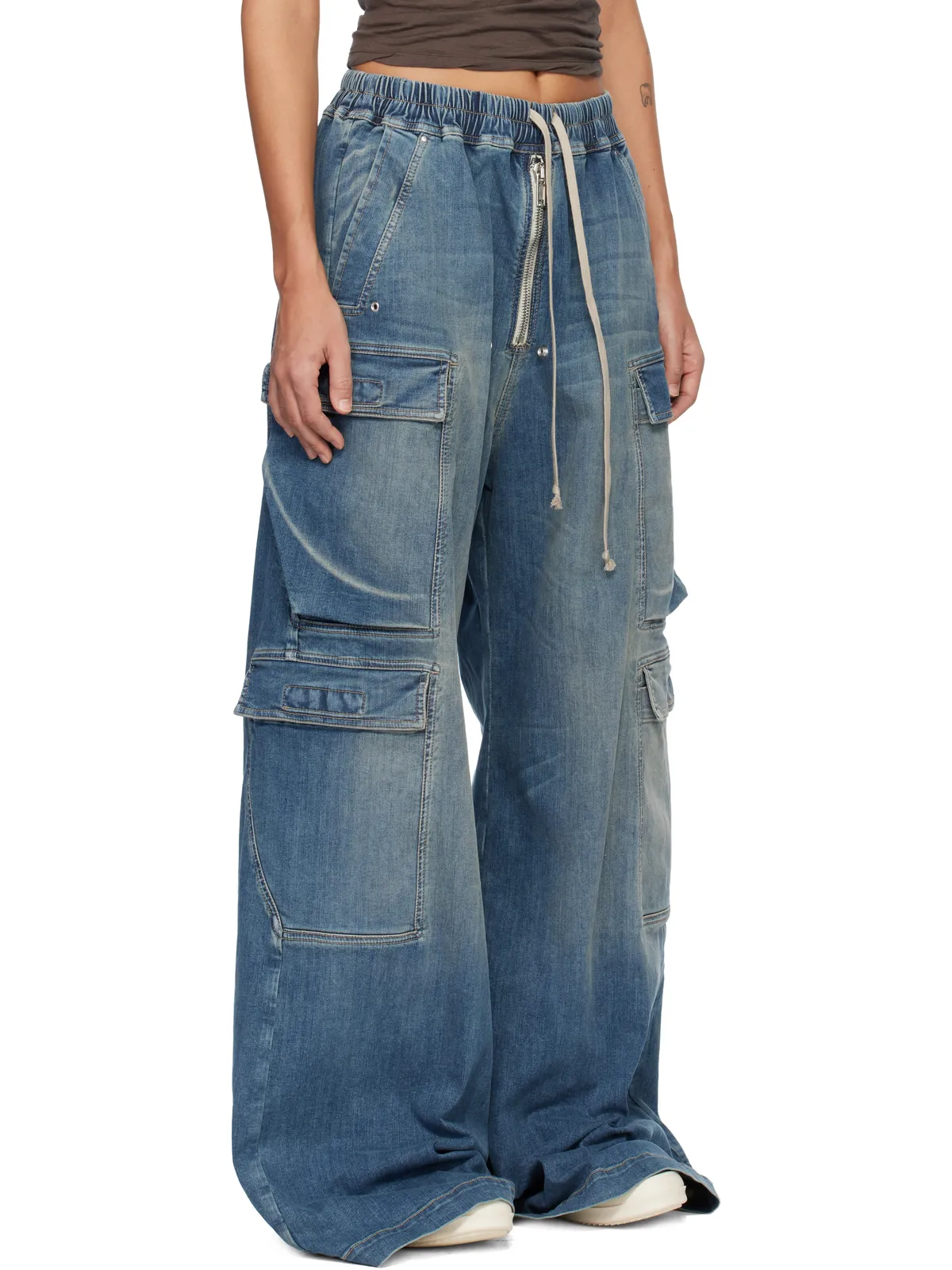 Rick Owens DRKSHDW Temple Double Cargo Jumbo Belas ジーンズ - 画像2
