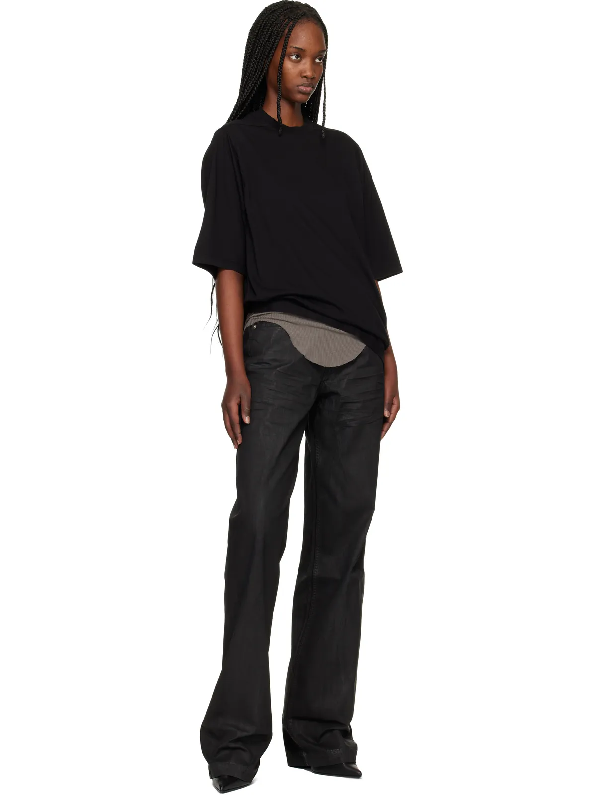 Rick Owens DRKSHDW Temple Geth ジーンズ - 画像4