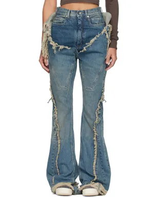 Rick Owens DRKSHDW Temple Slivered Bootcut ジーンズ - サムネイル1