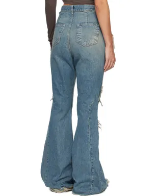 Rick Owens DRKSHDW Temple Slivered Bootcut ジーンズ - サムネイル3
