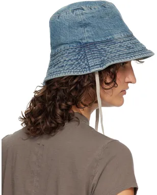 Rick Owens DRKSHDW Temple Gilligan デニム バケットハット - サムネイル3