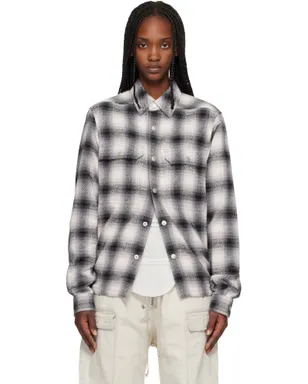Rick Owens DRKSHDW Temple クロップド シャツジャケット - サムネイル1