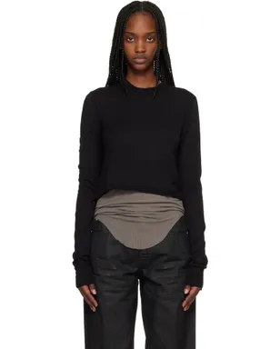Rick Owens DRKSHDW Temple Cropped Level LS Tシャツ - サムネイル1