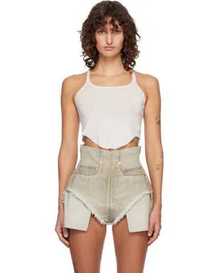 Rick Owens DRKSHDW Temple Basic クロップド タンクトップ - サムネイル1