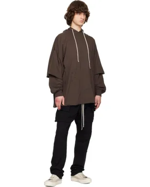 Rick Owens DRKSHDW ブラック Temple Creatch カーゴパンツ - サムネイル4