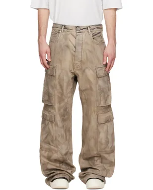 Rick Owens DRKSHDW グレー Temple ダブル カーゴジーンズ - サムネイル1