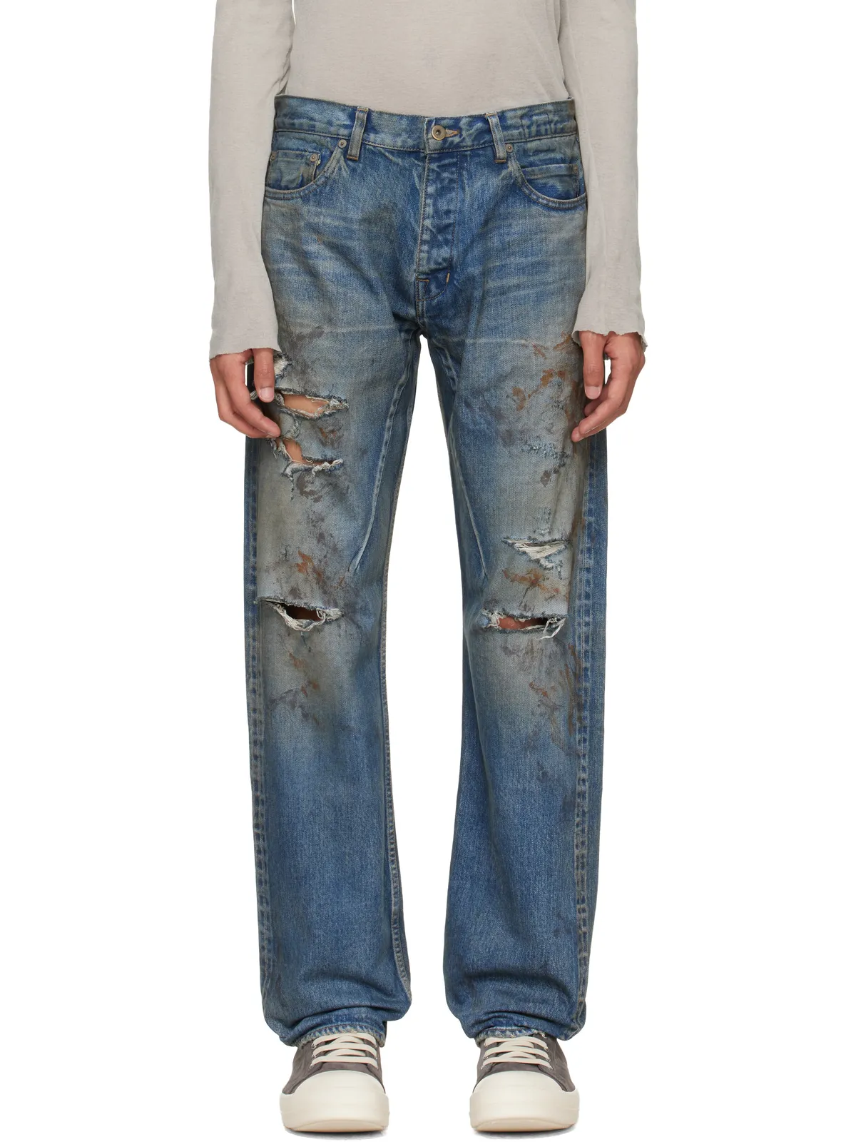 Rick Owens DRKSHDW Temple Kurdt ジーンズ - 画像1