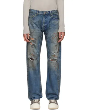 Rick Owens DRKSHDW Temple Kurdt ジーンズ - サムネイル1