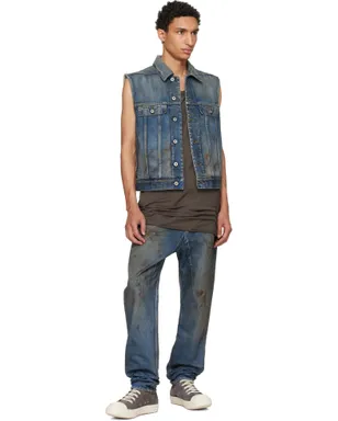 Rick Owens DRKSHDW Temple Collapse Long ジーンズ - サムネイル4