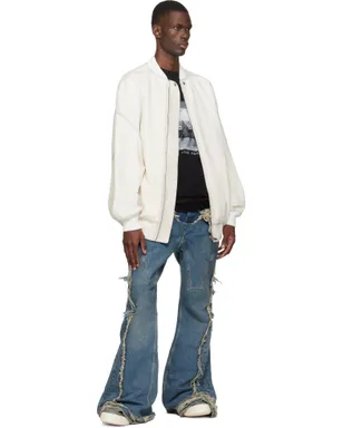 Rick Owens DRKSHDW Temple Slivered ブーツカット ジーンズ - サムネイル4