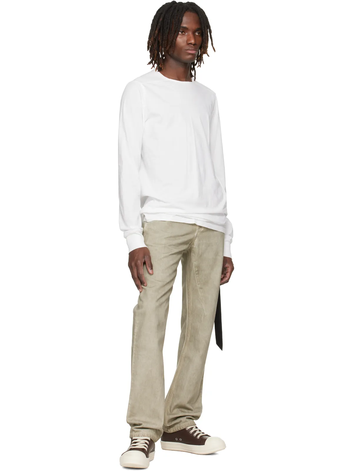 Rick Owens DRKSHDW Fog Cut ジーンズ - 画像4