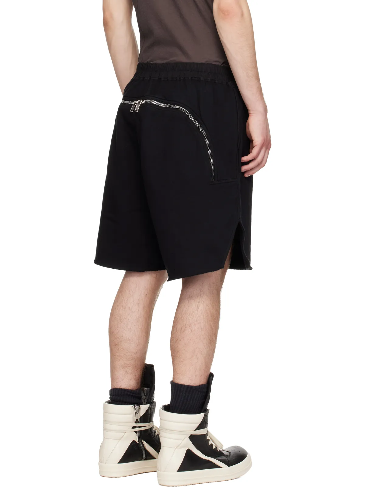 Rick Owens DRKSHDW Temple Furka Heavy Sweatshirt Long ショートパンツ - 画像3
