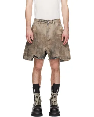 Rick Owens DRKSHDW Temple Denim Stefan カーゴショートパンツ - サムネイル1