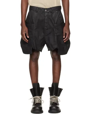 Rick Owens DRKSHDW Temple Stefan デニム カーゴショートパンツ - サムネイル1
