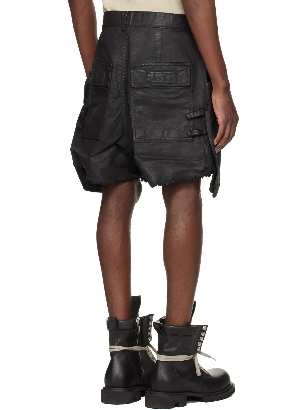 Rick Owens DRKSHDW Temple Stefan デニム カーゴショートパンツ - 画像3