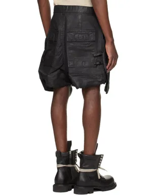 Rick Owens DRKSHDW Temple Stefan デニム カーゴショートパンツ - サムネイル3