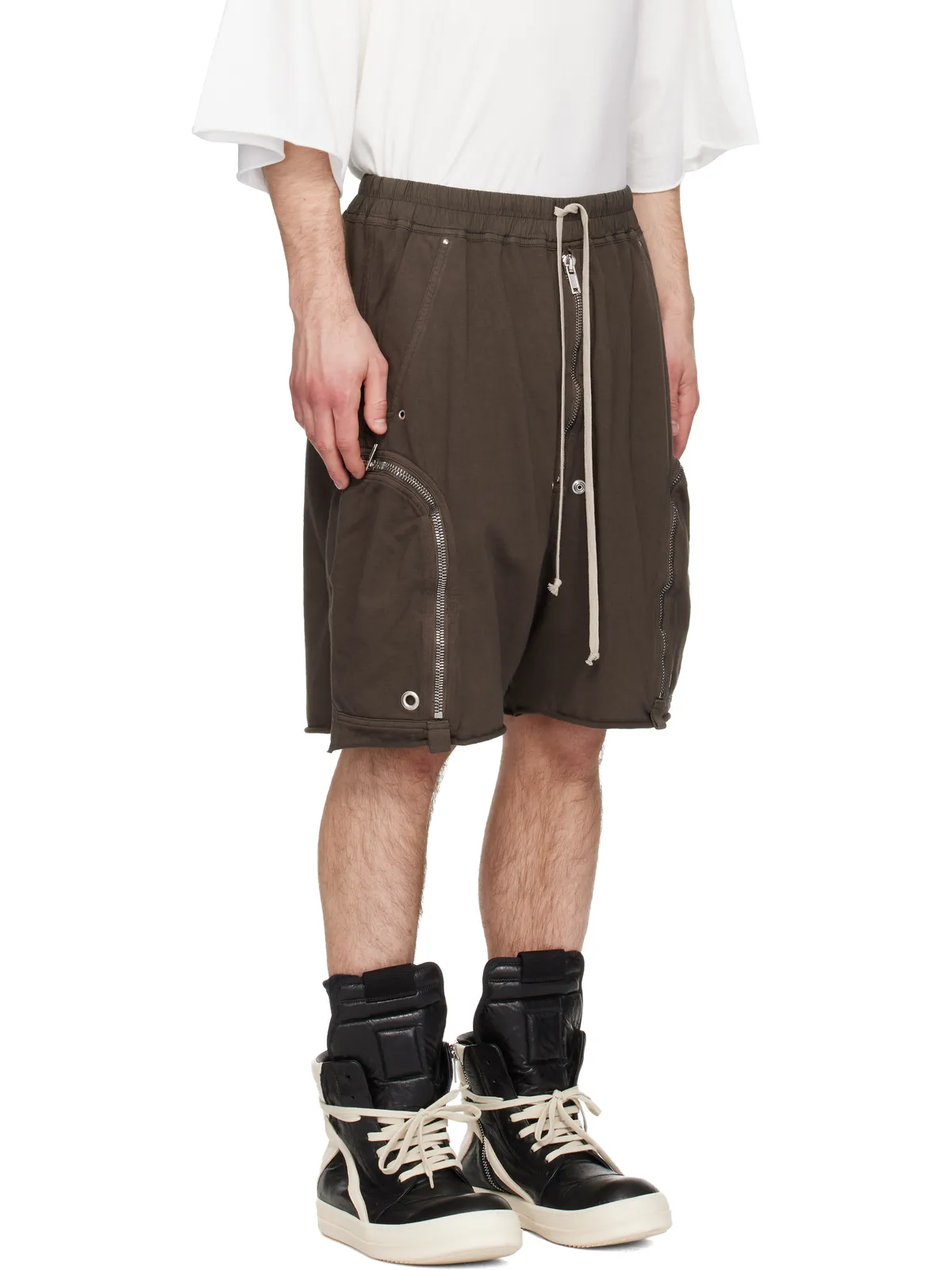 Rick Owens DRKSHDW Temple Heavy Jersey Bauhaus Pods ショートパンツ - 画像2