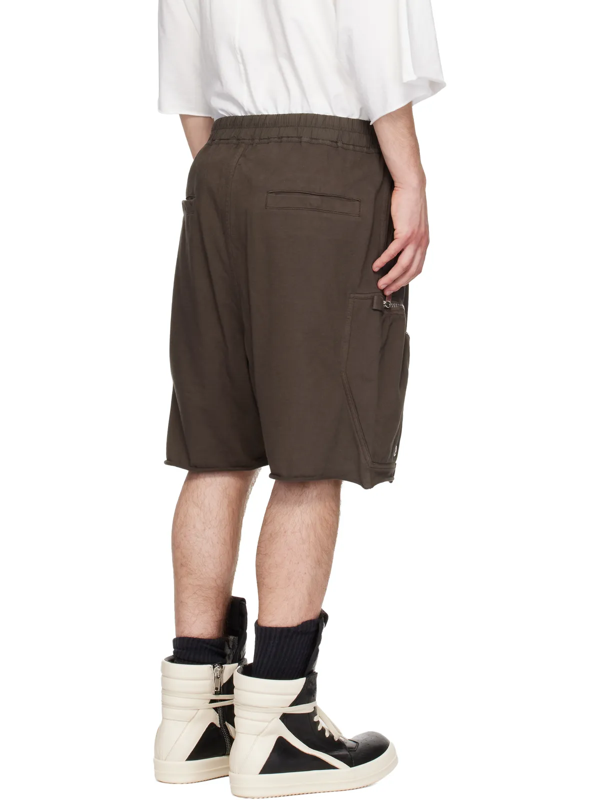 Rick Owens DRKSHDW Temple Heavy Jersey Bauhaus Pods ショートパンツ - 画像3