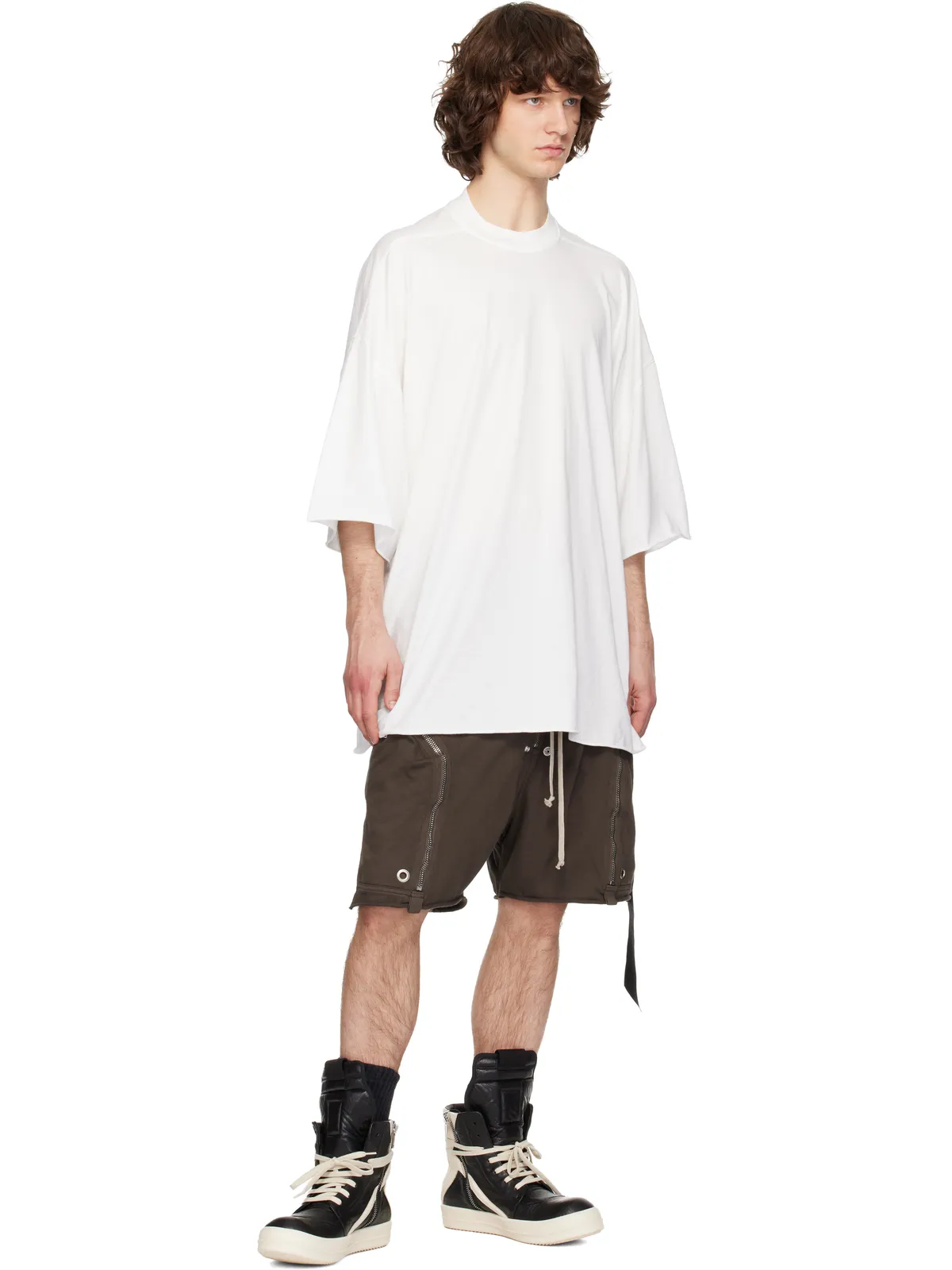 Rick Owens DRKSHDW Temple Heavy Jersey Bauhaus Pods ショートパンツ - 画像4