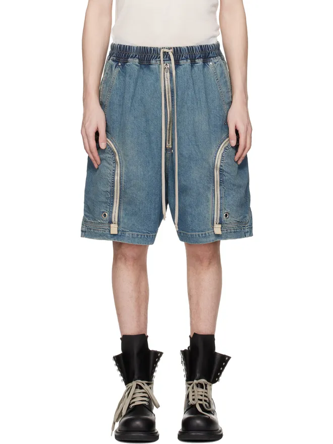 Rick Owens DRKSHDW Rick Owens DRKSHDW Temple Bauhaus Pods デニムショートパンツの商品画像