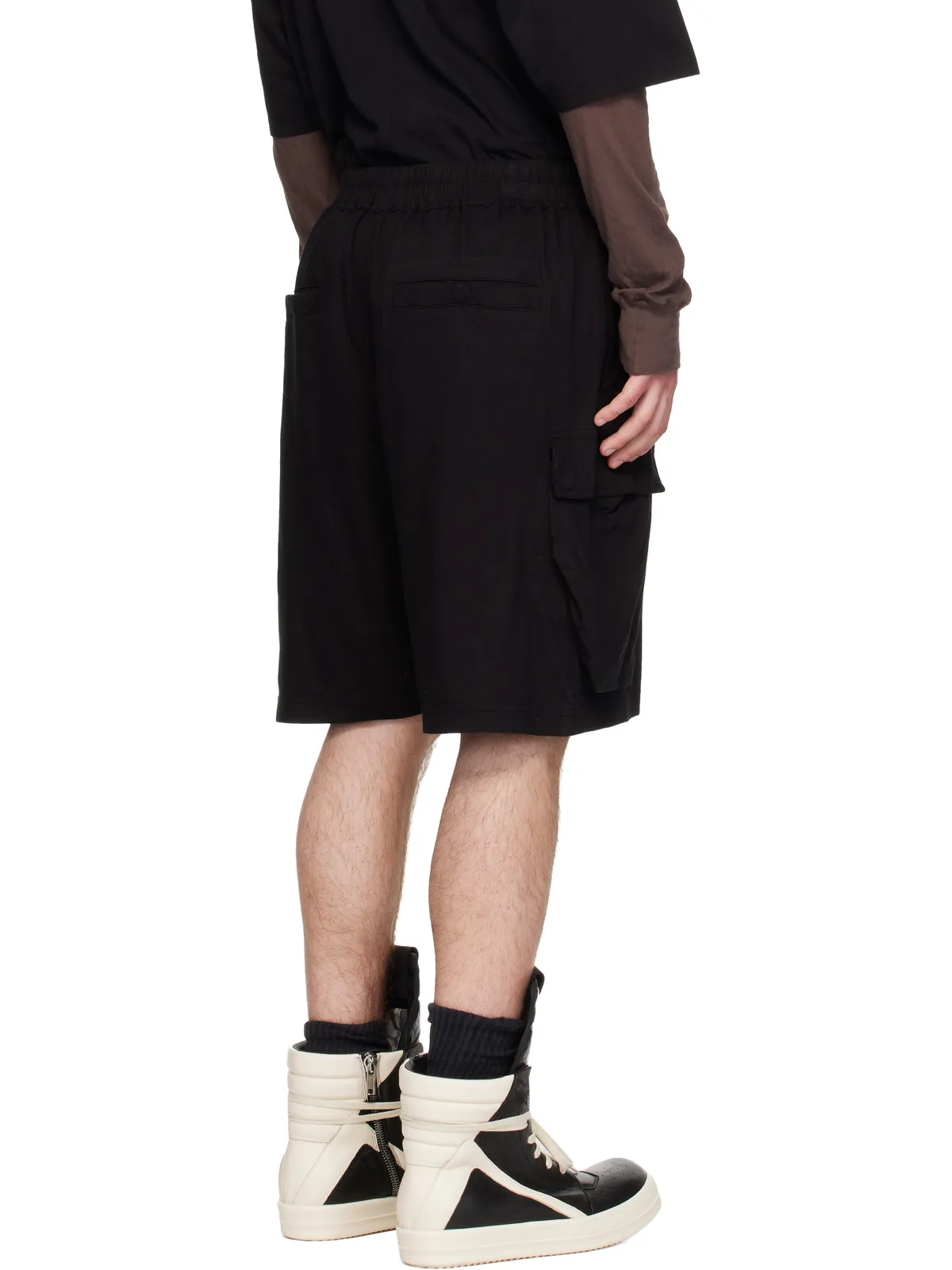 Rick Owens DRKSHDW Temple Medium Jersey Cargobela ショートパンツ - 画像3