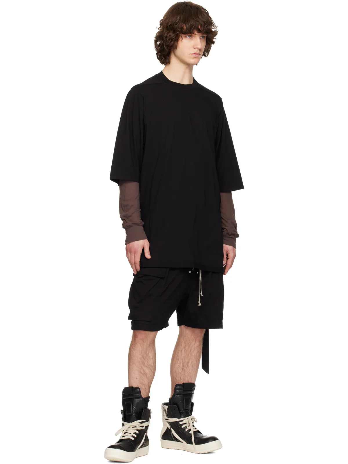 Rick Owens DRKSHDW Temple Medium Jersey Cargobela ショートパンツ - 画像4
