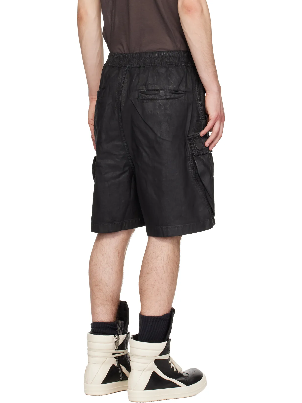 Rick Owens DRKSHDW Temple Denim Cargobela ショートパンツ - 画像3