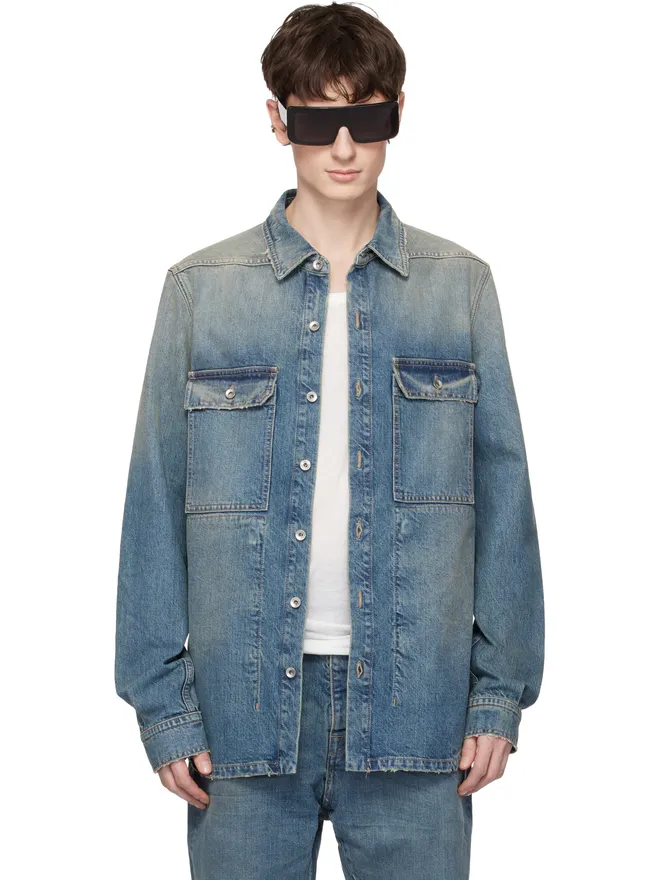 Rick Owens DRKSHDW Rick Owens DRKSHDW Temple デニム オーバーシャツの商品画像
