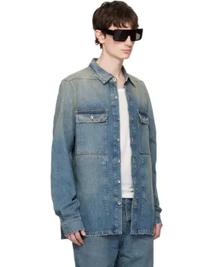 Rick Owens DRKSHDW Temple デニム オーバーシャツ - サムネイル2