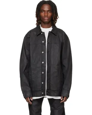Rick Owens DRKSHDW Temple Jumbo Worker デニムジャケット - サムネイル1