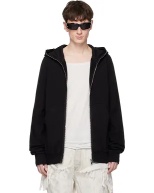 Rick Owens DRKSHDW フリース ジップアップフーディ - サムネイル1