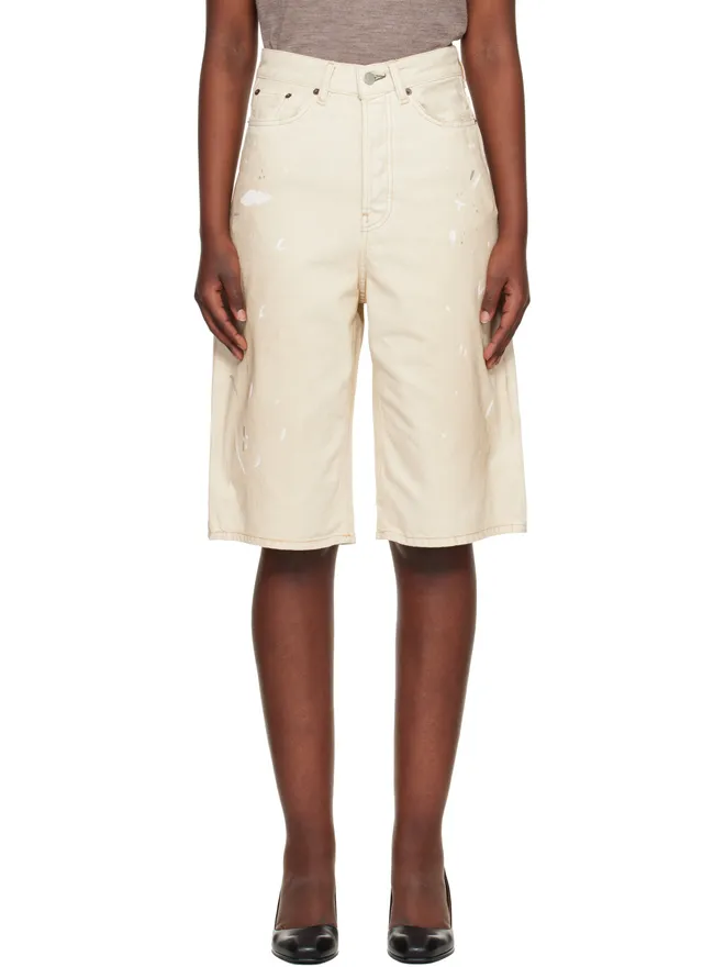 Acne Studios Acne Studios ディストレス デニムショートパンツの商品画像