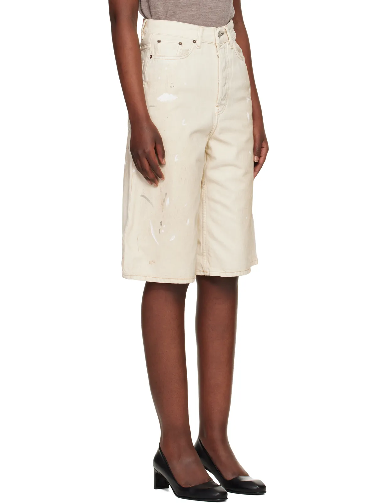 Acne Studios ディストレス デニムショートパンツ - 画像2